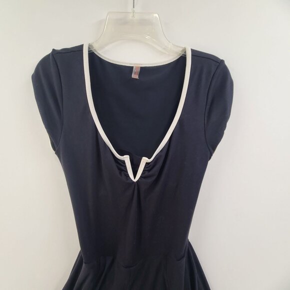 FP Movement by Free People Black Romper with White Trim - Picture 3 of 8